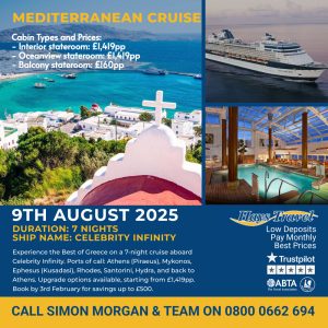 Duration: 7 Nights Ship Name: Celebrity Infinity