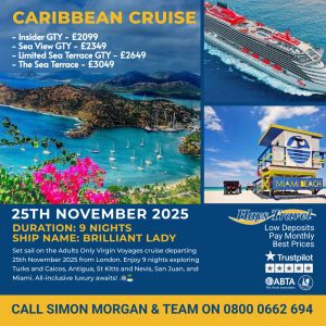 Duration: 9 nights Ship Name: Brilliant Lady