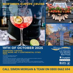 Duration: 7 nights Ship Name: No. 4 Continenetal Cities 7nts