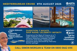 Duration: 7 Nights Ship Name: Celebrity Infinity
