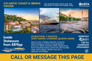 Duration: 7 Nights Ship Name: Cunard Queen Anne