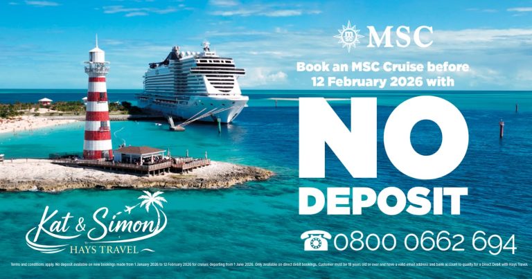 Zero Deposits on MSC Cruises – Call Now!
