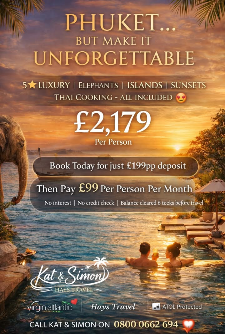 Phuket 5★ Escape for £99 PCM