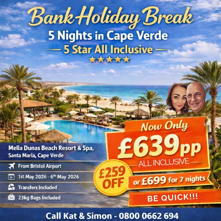 ✨ Bank Holiday Escape to Cape Verde ✨