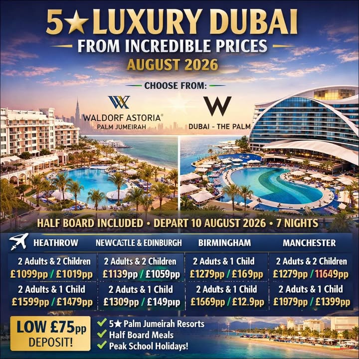 Ultra-Luxe Dubai for Less – August 2026
