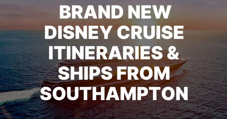 NEW DISNEY CRUISE ITINERARIES JUST ANNOUNCED!