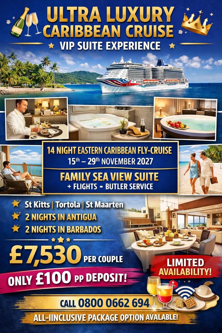 👑 ULTRA LUXURY CARIBBEAN CRUISE – VIP SUITE EXPERIENCE 👑