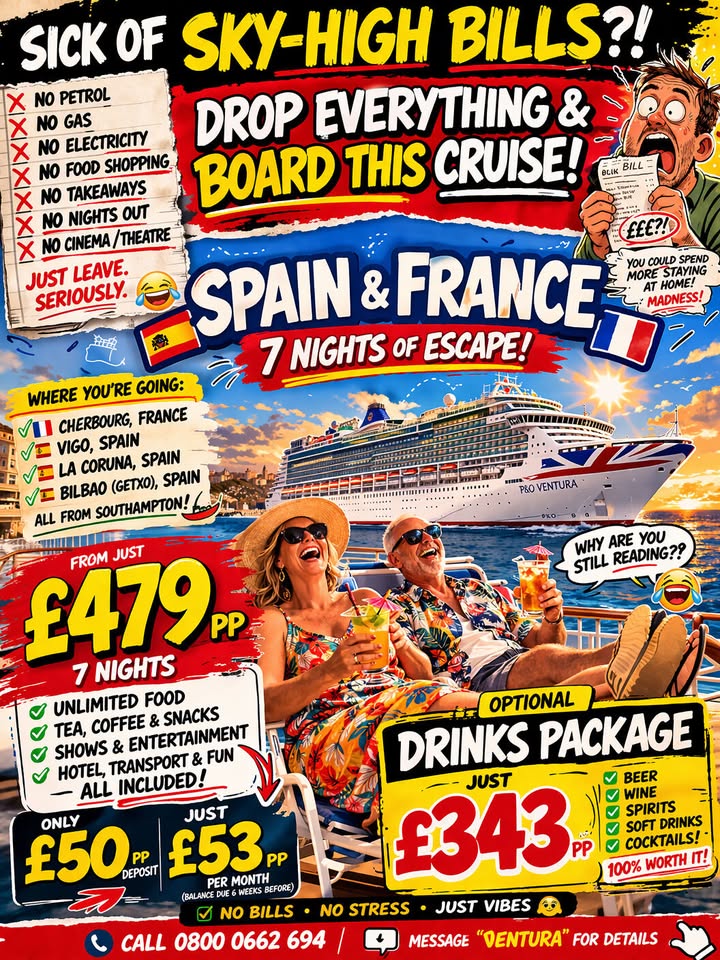 “Escape January Disasters in Wales: Join Kat & Simon on a Spanish & French Cruise Adventure!”