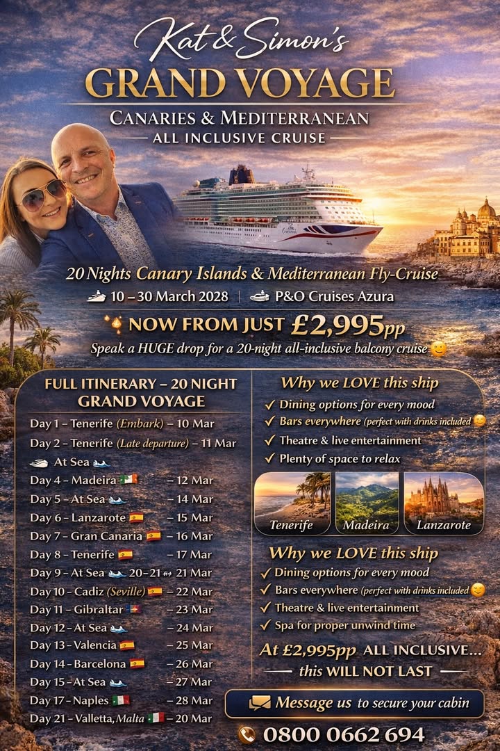 “Grand Voyage: Canaries to Mediterranean with Kat & Simon”