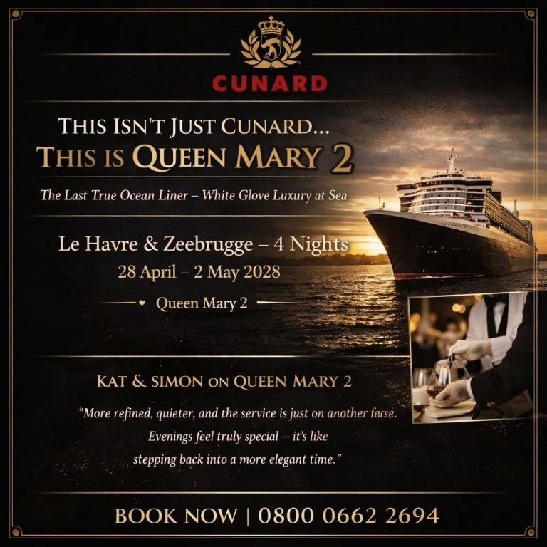 £20 PCM – QUEEN MARY 2: Luxury Ocean Liner Experience