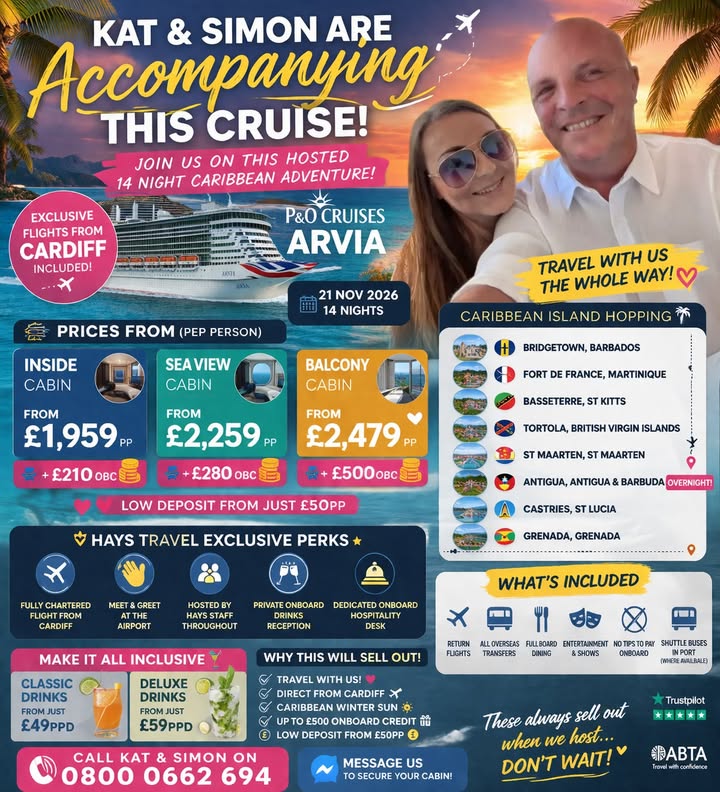 🌴✈️ KAT & SIMON’S CARIBBEAN CRUISE extravagance