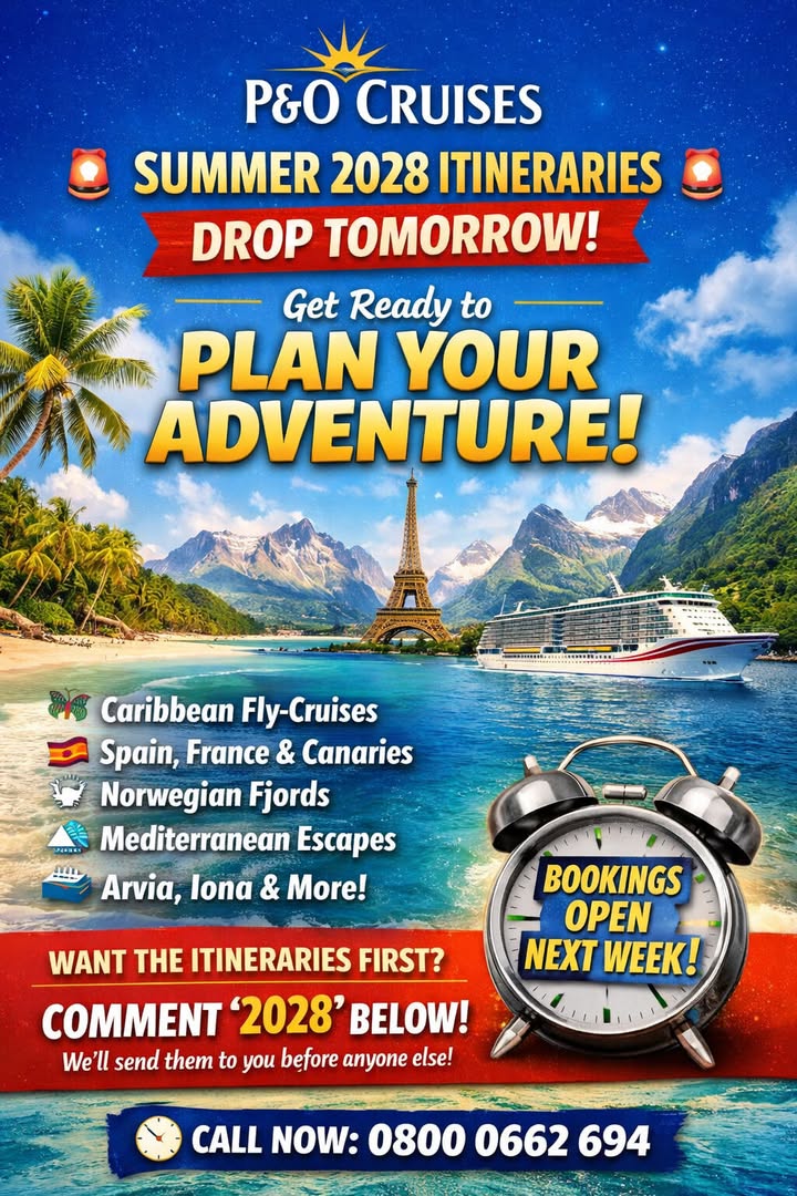 P&O CRUISES SUMMER 2028 ITINERARIES PREVIEW! ⏳
