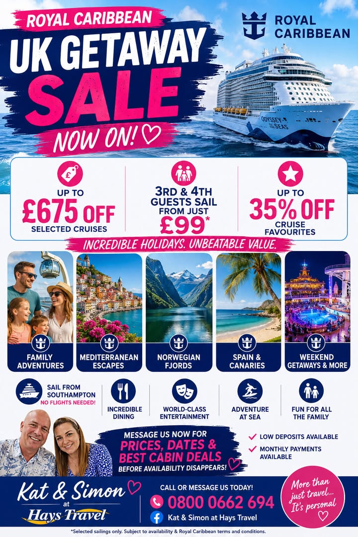 Royal Caribbean UK Getaway Sale 🚨⚓