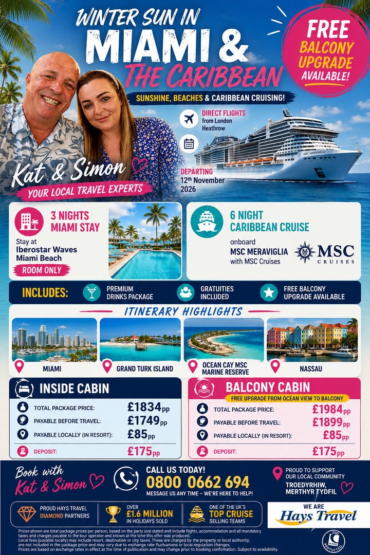 ☀️🌴 MIAMI & CARIBBEAN WINTER SUN ESCAPE 🌴🚢