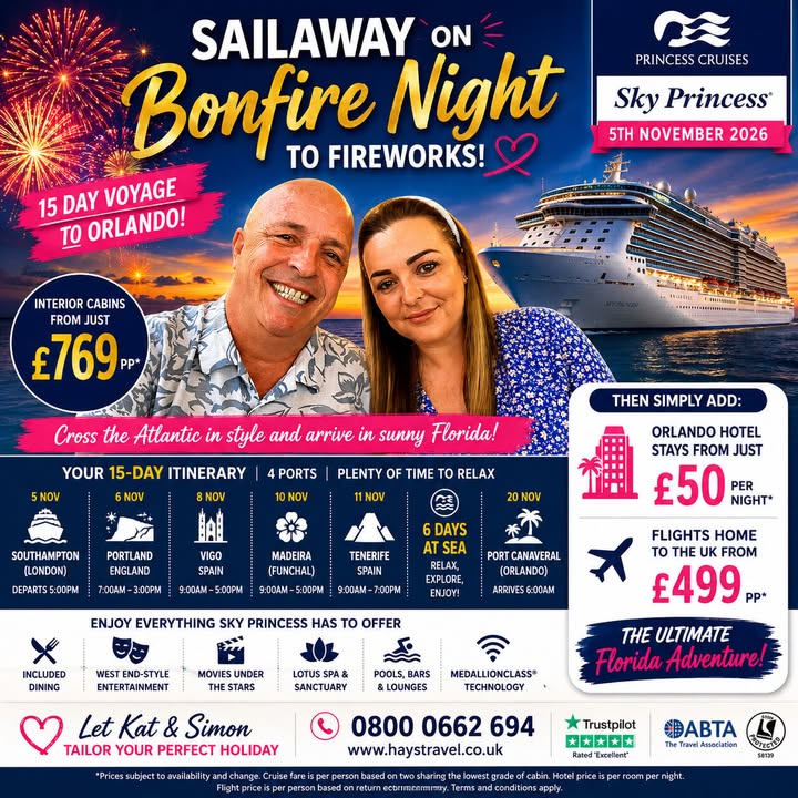 BONFIRE NIGHT SAILAWAY TO FLORIDA