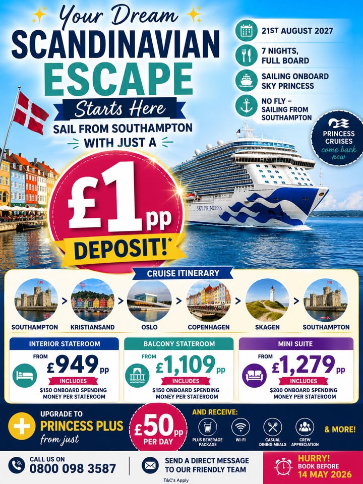 ✨🛳️ YOUR DREAM SCANDINAVIAN ESCAPE STARTS HERE 🛳️✨