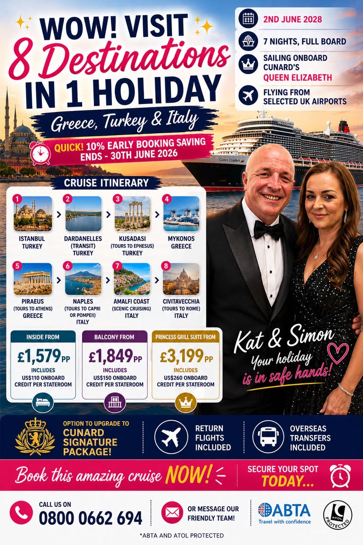 Cruise Trips: Greece, Turkey & Italy Tour 🚢