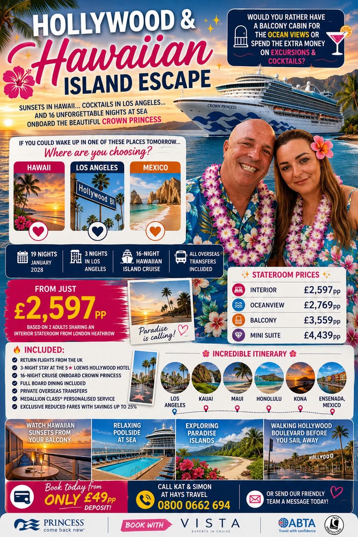 🌴✨ HOLLYWOOD & HAWAIIAN ISLAND ESCAPE ✨🌴