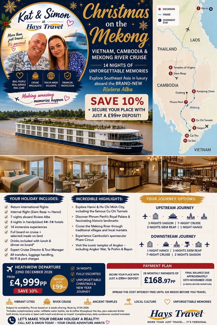 🎄🚢 CHRISTMAS ON THE MEKONG 🚢🎄