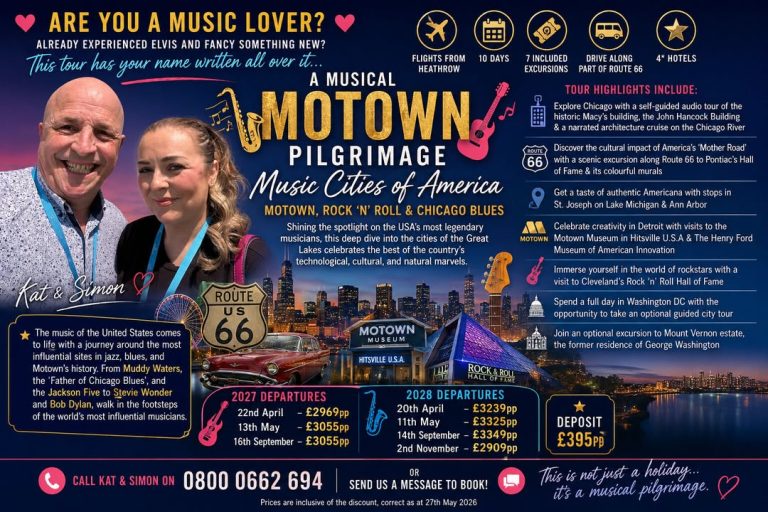 MUSIC CITIES OF AMERICA: Motown, Rock ‘n’ Roll & Chicago Blues