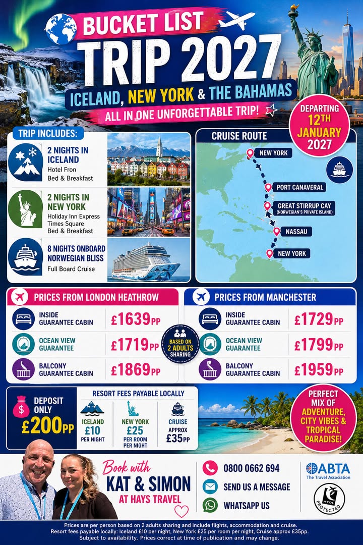 Around the World in One Trip: Iceland, New York, & the Bahamas 🌍✈️