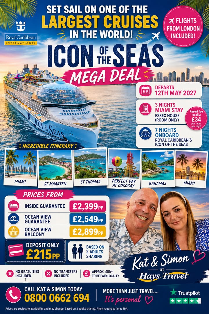 💥 ICON OF THE SEAS + MIAMI STAY 💥