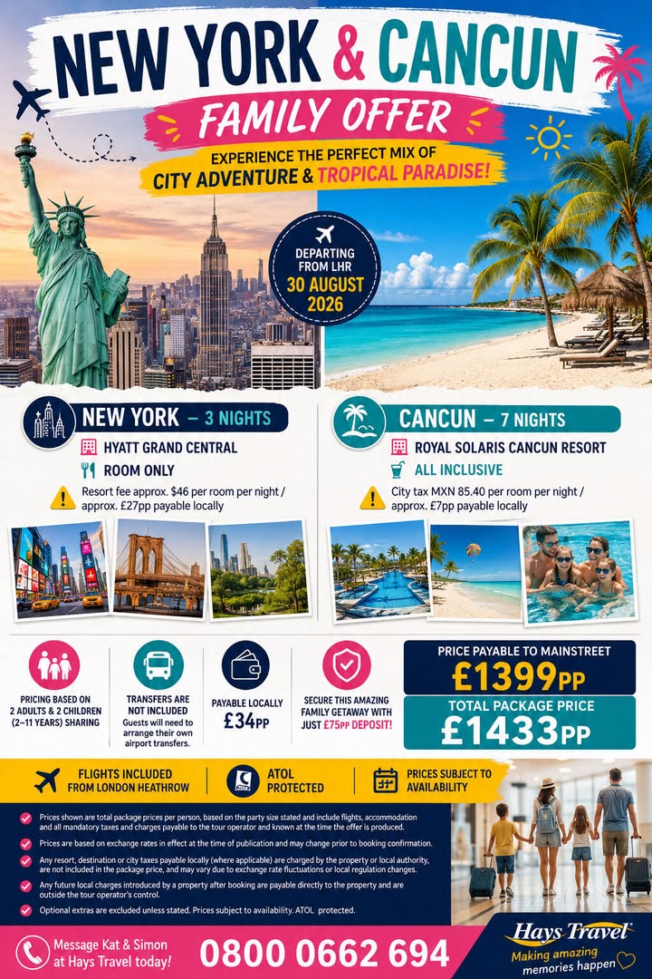 BIG CITY & CARIBBEAN FAMILY ESCAPE