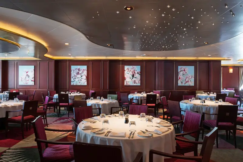The Oriental restaurant aboard Azura