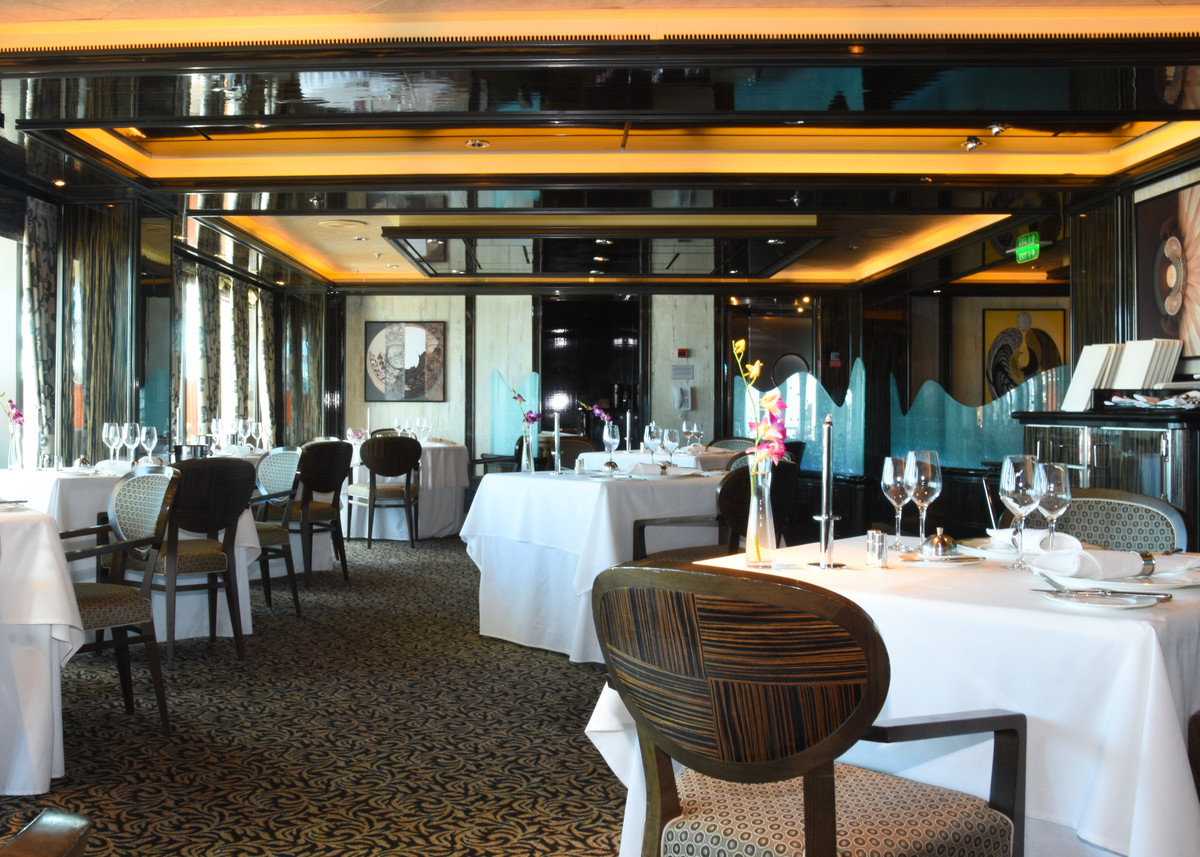 The Epicurean restaurant aboard Ventura